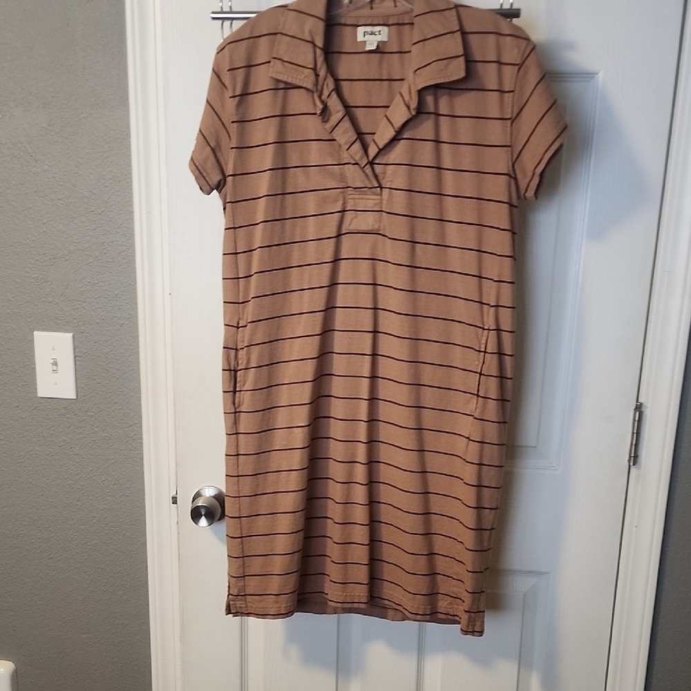 Pact 100% Organic Cotton Polo M